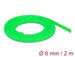 DELOCK Geflechtschlauch dehnbar 2 m x 6 mm grün