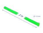 DELOCK Geflechtschlauch dehnbar 2 m x 6 mm grün