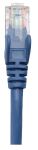 Intellinet Premium Netzwerkkabel, Cat6a, S/FTP, 100% Kupfer, Cat6a-zertifiziert, LS0H, RJ45-Stecker/RJ45-Stecker, 0,25 m, blau