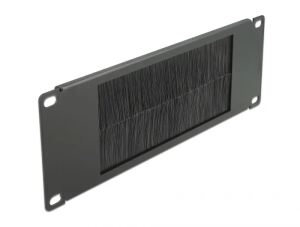DeLOCK 10″ Kabelmanagement Bürstenleiste 2 HE schwarz