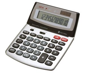 Genie 560 T Taschenrechner Desktop Display-Rechner Schwarz, Silber