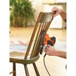 Black & Decker KA2000-QS Tragbares Schleifgerät Delta-Schleifmaschine 14000 RPM Schwarz, Orange