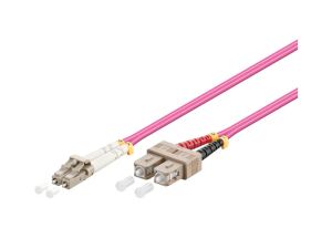 Alcasa LC/SC, 10m InfiniBand/Glasfaserkabel Violett