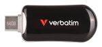 Verbatim 30224 USB-Stick 64 GB USB Typ-C 3.2 Gen 1 (3.1 Gen 1) Schwarz