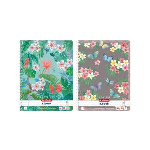 Herlitz Spiralblock A4 Ladylike 80 Blatt l/R 2 Motive sortiert