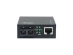 LevelOne Smart Gigabit RJ45-SC Medienkonverter, Multimode-Glasfaser, 850 nm, 500 m, kompatibel mit 19-Zoll-Rack-Montagegehäusen