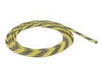 DELOCK Geflechtschlauch dehnbar 2 m x 6 mm schwarz-gelb