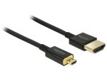 DeLOCK HDMI-A/HDMI Micro-D, 2 m HDMI-Kabel HDMI Typ A...