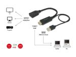 Equip 119039 Videokabel-Adapter 0,15 m HDMI Typ A (Standard) DisplayPort Schwarz