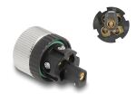 DeLOCK M12 Steckverbinder A-kodiert 5 Pin Buchse zur Montage mit Schraubanschluss