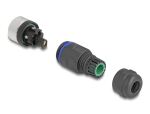 DeLOCK M12 Steckverbinder A-kodiert 5 Pin Buchse zur Montage mit Schraubanschluss