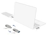 DELOCK USB 3.2 Gen1 USB-C+Typ-A Speicherstick 32 GB - Metall