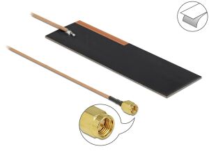 DELOCK LPWAN Antenne SMA Stecker 1 - 2 dBi RG-178 1 m PCB