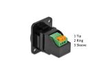 DELOCK D-Typ Modul 3,5mm 3 Pin Klinkenbuchse > Terminalblock