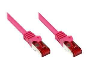Alcasa RJ45-RJ45, m-m, 1.5m Netzwerkkabel Pink 1,5 m Cat6 S/FTP (S-STP)