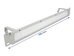 DELOCK 19" Kabelmanagement Bürstenleiste 2 Bügel 1 HE grau