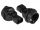 Alcasa PA-1402S Netzstecker-Adapter C14 Typ F Schwarz