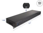 DELOCK 19" Industrie Hub 10x USB 10 Gbps Typ-A