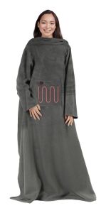 Mad Monkey 2000051 Heizdecke Elektrisch beheizter Überwurf Grau Fleece