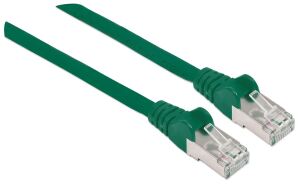 Intellinet Premium Netzwerkkabel, Cat6a, S/FTP, 100% Kupfer, Cat6a-zertifiziert, LS0H, RJ45-Stecker/RJ45-Stecker, 2,0 m, grün