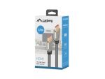 Lanberg CA-HDMI-30CU-0010-BK HDMI-Kabel 1 m HDMI Typ A (Standard) Schwarz, Silber