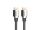 Lanberg CA-HDMI-30CU-0010-BK HDMI-Kabel 1 m HDMI Typ A (Standard) Schwarz, Silber