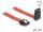 Delock SATA 6 Gb/s Kabel gerade auf oben gewinkelt 20 cm rot