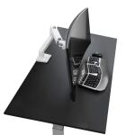 Ergotron HX Series 45-475-216 Flachbildschirm-Tischhalterung 124,5 cm (49") Tisch/Bank Weiß