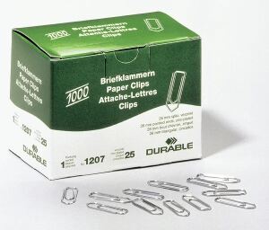 Durable 1207-25 Papierklammer Zink Stahl 1000 Stück(e)