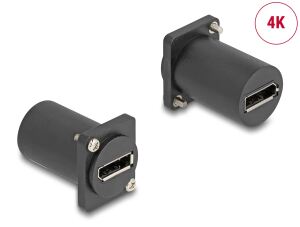 DELOCK D-Typ Modul DisplayPort Buchse zu Buchse 4K schwarz