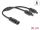 DeLOCK DL4 Solar Splitter Kabel 1 x Stecker zu 2 x Buchse 30 cm schwarz