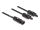 DeLOCK DL4 Solar Splitter Kabel 1 x Stecker zu 2 x Buchse 30 cm schwarz