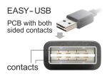 DELOCK USB Kabel A -> A StBu 90 lire 2.00m Easy USB