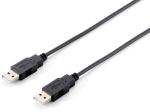 Equip USB 2.0 A auf A Kabel, M/M, 5.0m , Schwarz