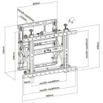 Equip 45"-70" Pop-Out-Videowandhalterung