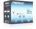 Trendnet TK-407K Tastatur/Video/Maus (KVM)-Switch Blau