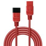 Lindy 30125 Stromkabel Schwarz, Rot 3 m C20-Koppler C19-Koppler
