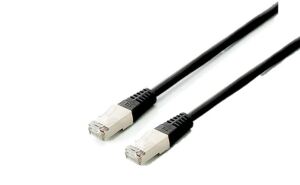 Equip Cat.6A PlatinumS/FTP Patchkabel, 3.0m, Schwarz