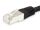 Equip Cat.6A PlatinumS/FTP Patchkabel, 3.0m, Schwarz