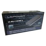 LC-Power LC-M2-C-NVME-3 Speicherlaufwerksgehäuse SSD-Gehäuse Schwarz M.2