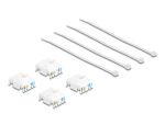 DELOCK Keystone RJ45 Bu > LSA werkzeugfrei Cat.6A STP 4 Stk.