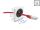 DELOCK Easy 45 Kabeldurchführung rund 23 mm Durchm.