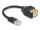 DeLOCK USB 2.0 Kabel Typ-A Stecker zu Terminalblock Adapter mit Drucktaster 15 cm