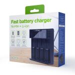 Gembird BC-USB-02 Akkuladegerät Haushaltsbatterie