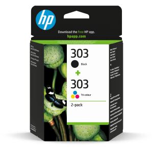 HP 303 2er-Pack Schwarz/Cyan/Magenta/Gelb Original Tintenpatronen