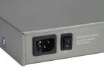 LevelOne 20-Port-L3-Managed-Gigabit-Switch, 12 x 10GbE SFP+, 8 x Gigabit RJ45, Redundantes Netzteil