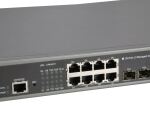 LevelOne 20-Port-L3-Managed-Gigabit-Switch, 12 x 10GbE SFP+, 8 x Gigabit RJ45, Redundantes Netzteil