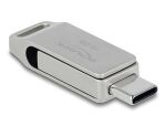 DELOCK USB 3.2 Stick 1 USB-C + Typ-A 16 GB - Metallgehäuse