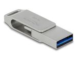 DELOCK USB 3.2 Stick 1 USB-C + Typ-A 16 GB - Metallgehäuse