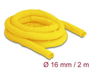 DeLOCK Gewebeschlauch selbstschließend hitzebeständig 2 m x 16 mm gelb